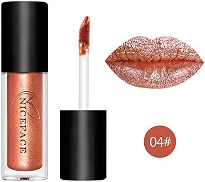 #4 Metallic Glitter Long Lasting Lipquid Lipstick Waterproof Lip Gloss