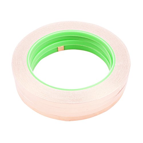 Copper Foil Tape Pack of 4, Copper Foil Adhesive Tape for Snail Repellent, EMI Shielding, Electrical Repair, Stained Glass, Paper Circuit, Soldering,1/4 inch