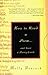 How to Read a Poem...: and Start a Poetry Circle by Peacock, Molly (2000) Mass Market Paperback by Peacock