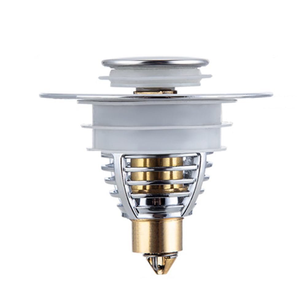 Sink Plug Replacement, Universal Pop Up Sink Hole Plug Cover with Strainer, 33-40mm Drain Stoppers for Bath, Wash Basin and Kitchen Sink