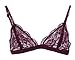 URBAN K Womens Semi Sheer Full Lace Sexy Bralette