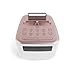 iHome iPL24 Dual Alarm FM Clock Radio with Lightning Connector for iPhone 5/5S/SE 6/6Plus 6S/6SPlus w/USB Out Charging- Rose Gold