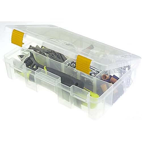 clear plastic tackle box