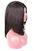 Colodo Brown Synthetic Lace Front Wigs Natural Wigs with Free L Part Wig Cap For Hair Replacement 18 Inches