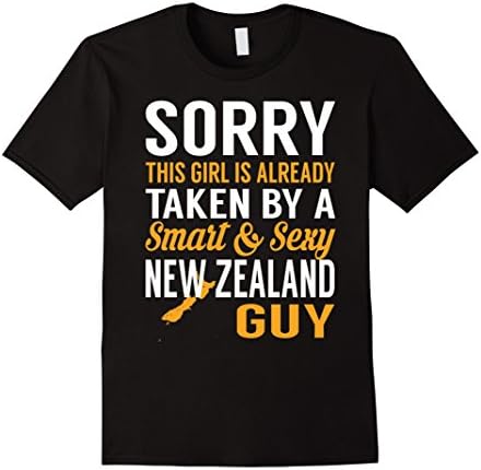 Mens This Girl Taken By Smart &amp; Sexy New Zealand Guy TShirt XL Black
