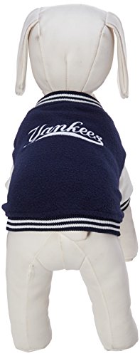 Sporty K9 New York Yankees Varsity Dog Jacket, X-Small