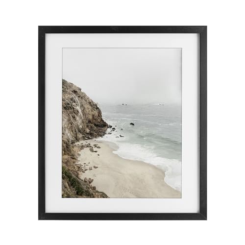 Stupell Industries Big Sur Coast Viewpoint Black Framed Print Under Glass, desi…