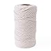 SUNTQ Macrame Cord 1-Strand Twisted (4mmx164yd) Soft Unstained Cotton Rope for Handmade Plant Hanger, Wall Hanging Craft Making, Crafts, Knitting,Decorative Projects Original Color Cotton String
