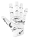 Cutters Gloves S451 Rev Pro 2.0 Receiver Cornerback Gloves with C-Tack Grip, White/CAMO, Adult M