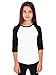 Hat and Beyond Kids Raglan Jersey Child Toddler Youth Uniforms 3/4 Sleeves T Shirts (Large (8-9 Years), (Kid) 5bh03_White/Black)