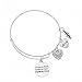 Infinity Collection Cousin Gift, Cousins by Chance, Friends by Choice Charm Adjustable Bangle, Cousin Jewelry for Women- Gift for Cousins