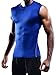 NELEUS Men's 3 Pack Compression Shirt Sport Athletic Workout Tank Top,02,Black,Grey,Blue,M,Tag L