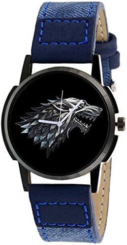 Orayan Men Game of Thrones Synthetic Leather Round Analogue Wrist Watch
