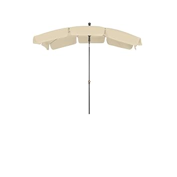 Siena Garden Mittelstockschirm Tropico, 210x140cm, Gestell: Stahl, pulverbeschichtet in anthrazit, Bezug: Polyester, 180g/m² 