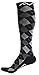 Compression Socks for Women & Men - Black Argyle, Large