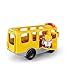 Fisher-Price Interactive Sit with Me School Bus and Travel Together Airplane Bundle with 4 Little People:Bus Driver Emily, Pilot Kurt, Eddie and Emma. Playtime Activated Fun Lights, Sounds and Songs!