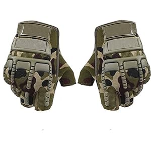 AutokraftZ Half Finger Motorcycle Gloves (Medium, Green, Set of 2)