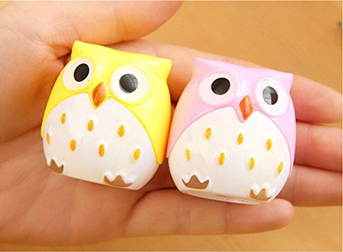 Luweki New Cute Lovely Owl Pattern Pencil Sharpener School Kid Favorite Beautiful