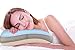 TruContour Cooling Gel Pillow with Soft Memory Foam - Includes Fitted Cotton Pillow Case and Storage Case