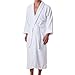Unisex Terry Cloth Robe - 100% Egyptian Cotton Hotel/Spa by ExceptionalSheets, White, Large