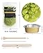 Bluezoo Waxing Kit Electric Wax Warmer with Hard Wax Beans Mini Melting Pot and Wax Applicator Sticks