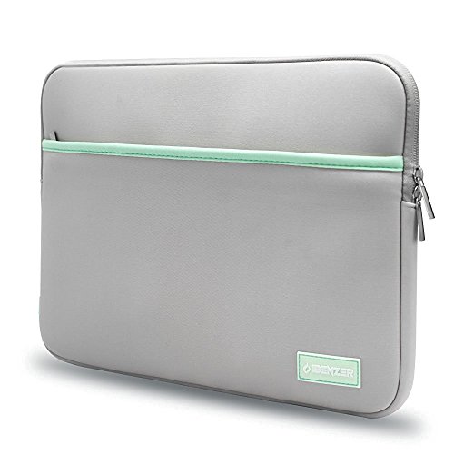 iBenzer Neoprene Case with Accessory Pocket for 13.3-Inch Laptop, Gray