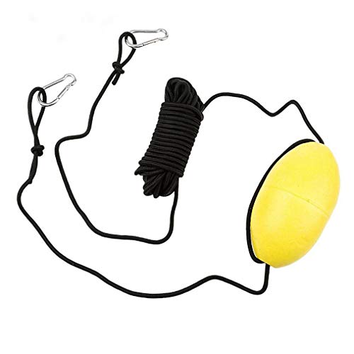 NewShot Marine Rope Tow Line, Harness Buoy Ball Float Leash & Stainless Steel Hook for Lake River Ocean Anchoring Fishing Drift Anchors System