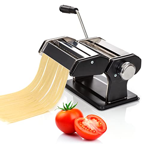 Pasta Maker Machine Manual Noodle Extruder Dough Press, Roller