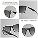 Dollger Polarized Sunglasses for Men Women Brand Designer Retro Classic Trendy 80s Black Sunglasses for Driving, 52