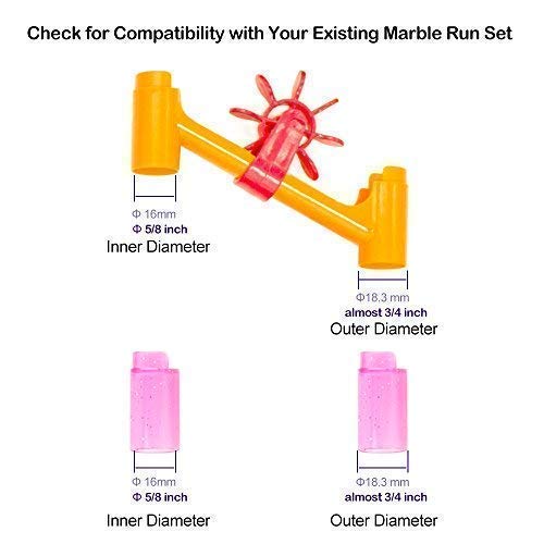 Marble Run Coaster Toy Challenge - Construction Set for Children. Twin Track Tower for Family and Friends. 122 Assembled Pieces - Thumbnail 7