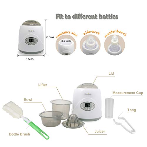 image for Smartip Baby Bottle Warmer Bottle Sterilizer Portable Bottle Warmer an