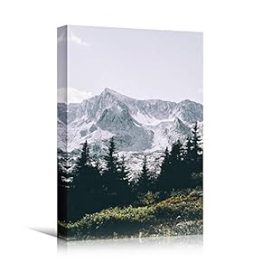 signwin Canvas Wall Art Rocky Mountains Cool Dramatic...