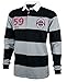 Guinness Rugby Jersey – Traditional Long Sleeve Shirt for Men – Black/Grey