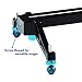 LimoStudio Photography Studio Blue 24 inch Video Stabilization System DSLR Camera Dolly Track Motion Slider, AGG1663