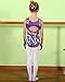 BAOHULU Leotard for Toddler Girls Gymnastics Shiny Athletic Dance Clothes Active Wear B136_Feather_10A