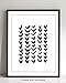 Black and White Abstract Contemporary Wall Art | 11x14 UNFRAMED Print | Nordic Modern Mid Century Wall Decor.
