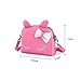 Pinky Family Cute Cat Ear Kids Handbags PU Leather Crossbody Bags and Backpacks (purple)