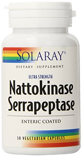 Solaray Nattokinase and Serrapeptase Supplement, 30 Count