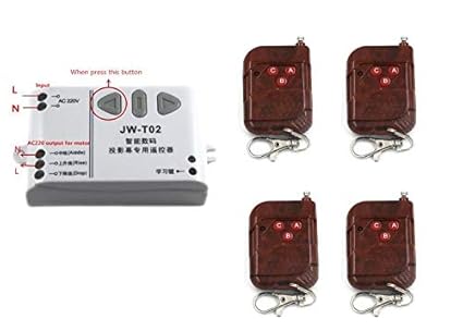 Amazon.com: Calvas Factory JW-T02 RF Control Remoto ...