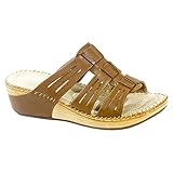 HerStyle Women's Manmade Antsy Low Wedge with Padded Insole
