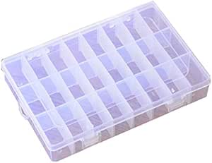 mxjeeio Caja de plástico en 3 tamaños, caja de plástico para ...