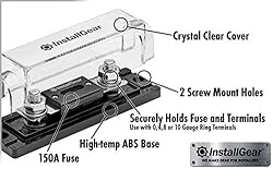 InstallGear 0/2/4 Gauge ANL Fuse Holder + 150 Amp
