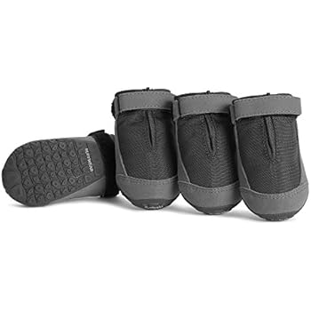 RUFFWEAR Dog Boots for Everyday Use (Set of 4), Weather Resistant, Small to Medium Sized Breeds, Size: 57 mm/2.25 in, Twilight Grey, Summit Trex, 15401-025225