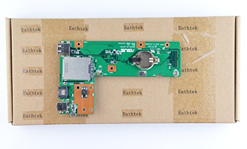 Eathtek Replacement USB DC Power Jack Board For ASUS K52 K52F series, Compatible with part number 3DKJ3DB0000 K52JR 60-NXMDC1000 E01K52F