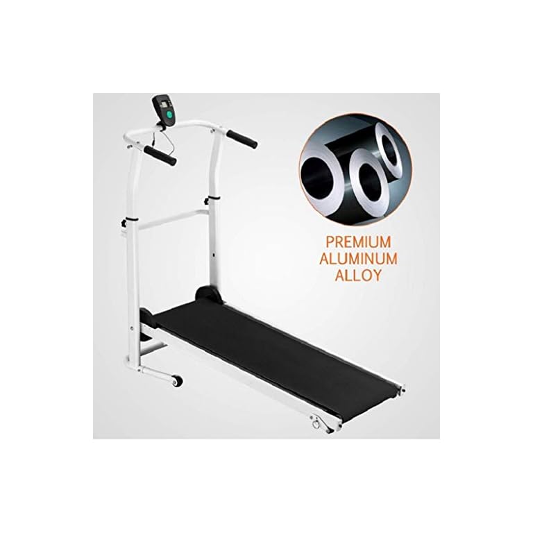 Joopee Treadmill Folding Manual Working Machine Cardio Fitness Exercise