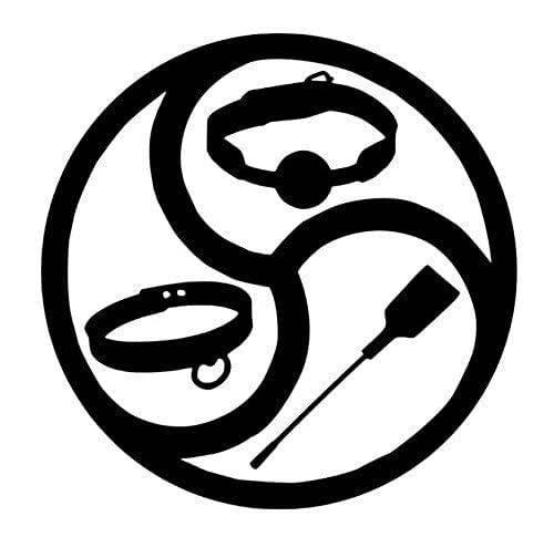 BDSM Sticker, BDSM Vinyl Decal, Triskele Vinyl Decal...