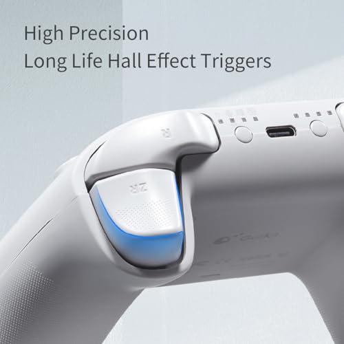 GuliKit KK3 Wireless Controller For PC/Windows/Switch/Switch 2/Steam Deck/Android, Hall Effect Analog Triggers & TMR Joysticks Ergonomic Switch Controllers, 23 Hours Rechargeable Battery/6 Axis Gyro