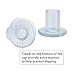 TOODOO 12 Pairs Heel Stoppers High Heel Protectors for Women's Shoes, Small/Middle/Large, Transparent