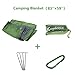 83''X59''Family Picnic Blanket - Extra Large Foldable and Waterproof Blanket - Sand Free Beach Mat,Camping Tarp for Outdoor Beach Hiking Grass Travel -Carabiner+ 4 Anchor Loops & Stakes