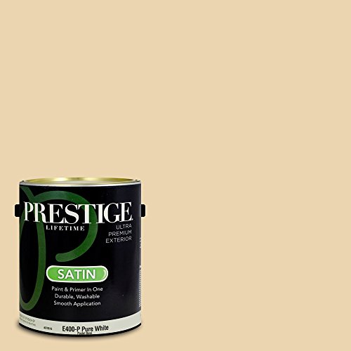Prestige Paints Exterior Paint and Primer In One, 1-Gallon, Satin,  Comparable Match of Benjamin Moore Sundial - Thumbnail 2